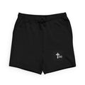 Traditional Christian Cross Embroidered Sweatshorts — 'TRAD' Logo Casual Lounge Shorts