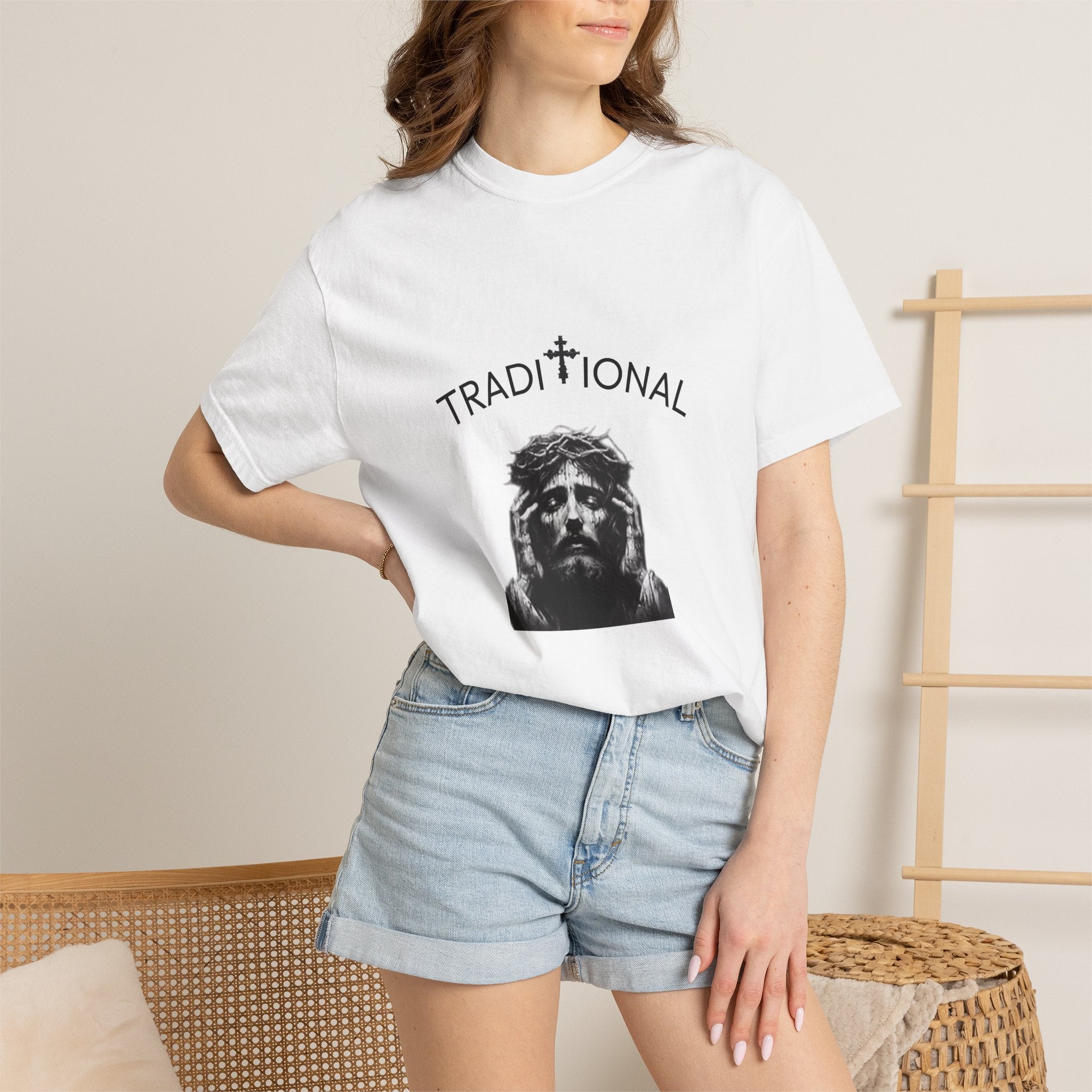 Traditional Jesus Portrait T-Shirt — 'Traditional' Graphic Tee